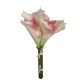 Élethű selyem kála csokor 12 szálas cirkás rózsaszín 30cm
