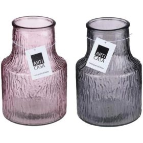 Üveg váza 2 féle 13,6x20cm