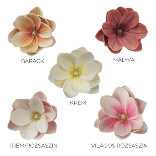 Élethű polifoam magnólia fej krém/db