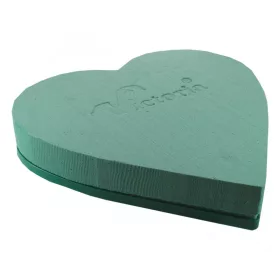 Oázis szív 50cm tűzőhab műanyag alapon