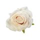 Élethű selyemvirág rózsa fej ekrü 7 cm