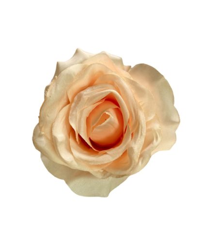 Élethű selyem nyílott rózsafej barack 8 cm