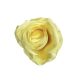 Élethű selyem nyílott rózsafej sárga 8 cm