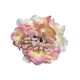 Élethű selyemvirág hortenzia fej bogyós krémes rózsaszín 13cm