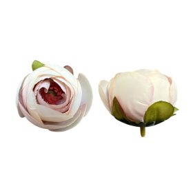 Élethű selyemvirág lila-krém színű boglárka fej 4 cm