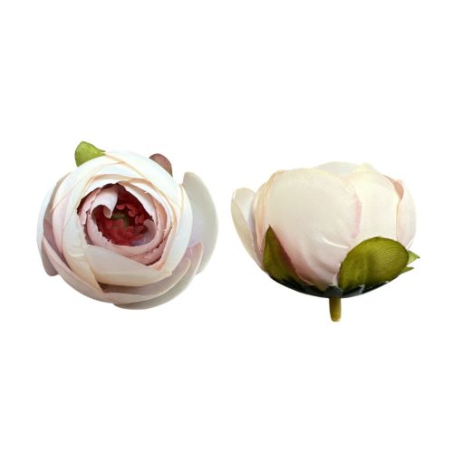 Élethű selyemvirág lila-krém színű boglárka fej 4 cm