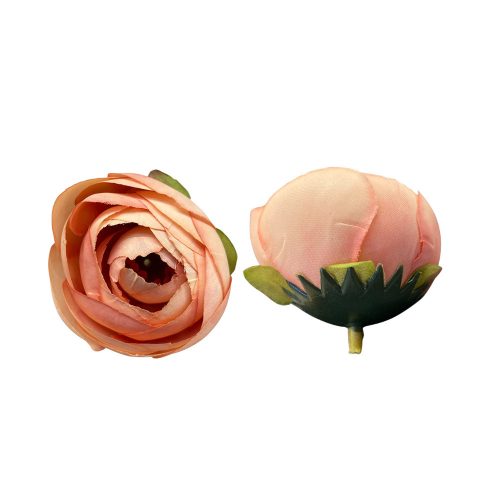 Élethű selyemvirág vintage barack boglárka fej 4 cm