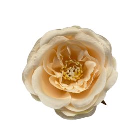 Élethű selyemvirág  tearózsafej barack 5cm