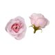 Élethű selyemvirág rózsafej 4 cm halvány rózsaszín