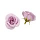 Élethű selyemvirág rózsafej 4cm halvány lila