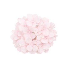   Élethű selyemvirág hortenzia fej halvány rózsaszín 16cm