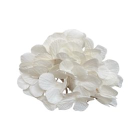   Élethű selyemvirág hortenzia fej krém 16cm                                        