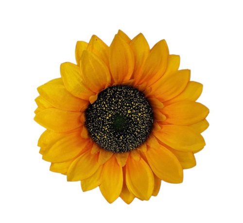 Élethű selyemvirág napraforgó fej 15cm
