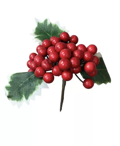 Fagyöngy 12cm piros