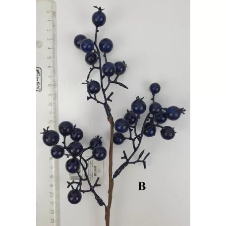 Bogyós ág kék  35cm