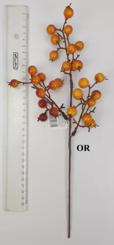 Bogyós ág narancs 35cm