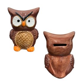 Persely kerámia bagoly 9,6X9,3X13,7 cm 