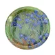 Kerek üveg tányér – 37,5 cm, Van Gogh festménnyel