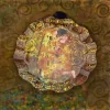 Üveg tányér hullámos széllel 30x2,5cm "KLIMT KISS" II. díszdobozban