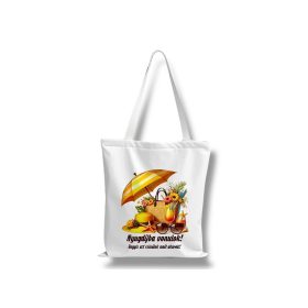 Vászontáska 36x41,5 cm Nyugdíjba vonulok felirattal