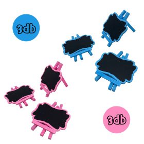   Tábla kicsi 3 db/cs 8x7cm rózsaszín vagy kék, választható