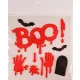 Ablakzselé véres BOO  20x25cm