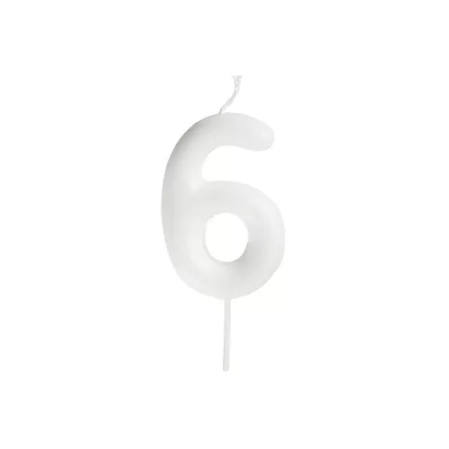 Gyertya fehér 6-os 6cm