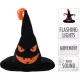 Halloween plüss boszorkánykalap figurával