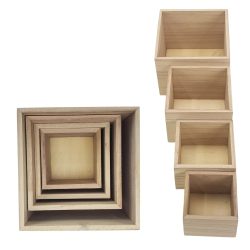 Natúr fa doboz 4db-os szett

