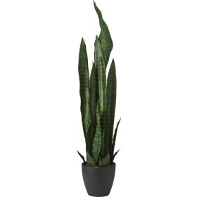 Élethű mű sansevieria szobanövény kaspóban 92 cm