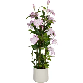   Élethű mű klemátisz fa rózsaszín virágokkal kaspóban 98 cm