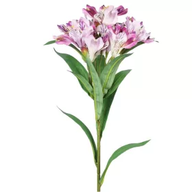   Élethű mű alstroemeria szál lila-rózsaszín árnyalatban 80 cm