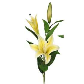 Élethű tigrisliliom művirág szál sárga 95 cm