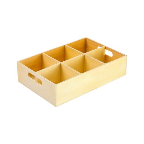 Rekeszes tároló 16x24cm, magasság:6cm 