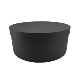 Papírdoboz kerek fekete "L"  30cm