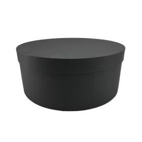 Papírdoboz kerek fekete "M"  25cm