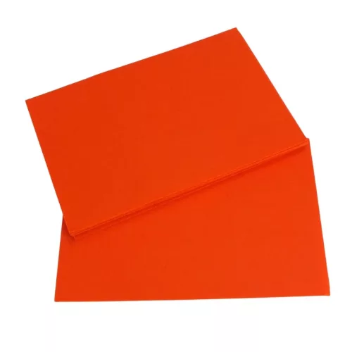 Barkácsfilc, filc lapok 2mm db - Narancs