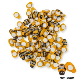 Fa méhecske dekor öntapadós 9x13mm 100db/cs