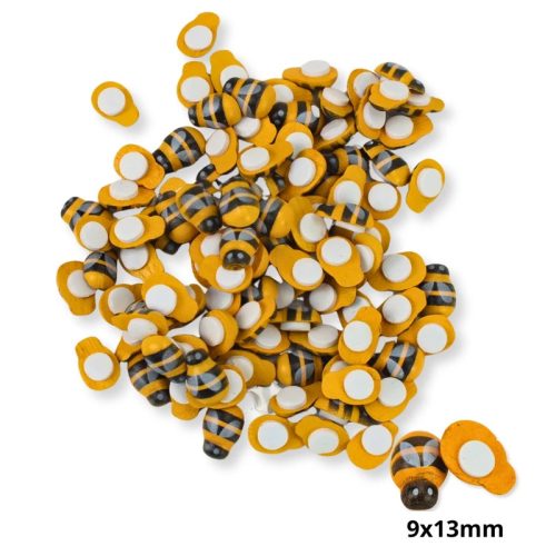 Fa méhecske dekor öntapadós 9x13mm 100db/cs