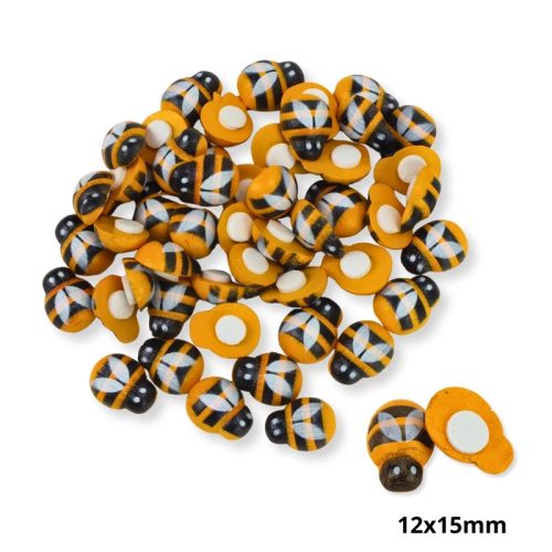Fa méhecske dekor öntapadós 12x15mm 50db/cs