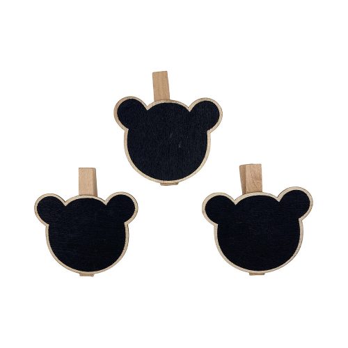 Írható tábla maci alakú  3db/cs 7x7cm