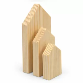 Natúr házikó forma szett 3db 5-12cm-ig 