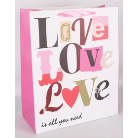 Ajándék tasak 14x11cm LOVE LOVE