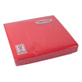 Papírszalvéta 20db Piros 33x33cm