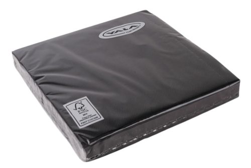 Szalvéta fekete 20db 33x33cm