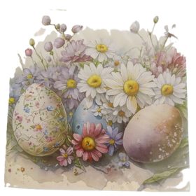 Húsvéti tojásos papír szalvéta 33x33 cm 20 db-os