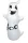Felfújható Szellem "Boo" feliratú figura 120 cm 