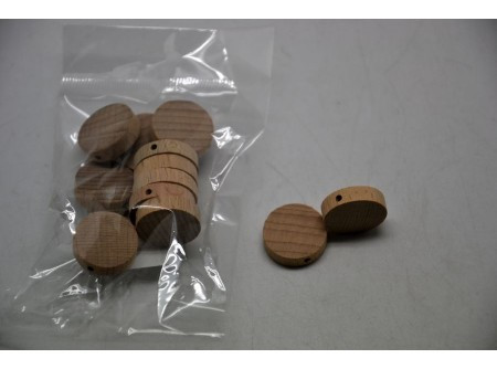 Fa medál/fülbevaló alap,kör 2cm belső furat 12db/cs