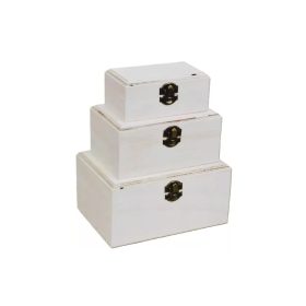   Doboz szett 3db-os négyzet alakú kerekített sarokkal (18x13x9,5cm)