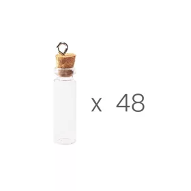 Üvegcse parafadugóval akasztós 11x35mm 48db/cs